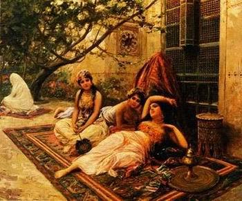 unknow artist Arab or Arabic people and life. Orientalism oil paintings  236